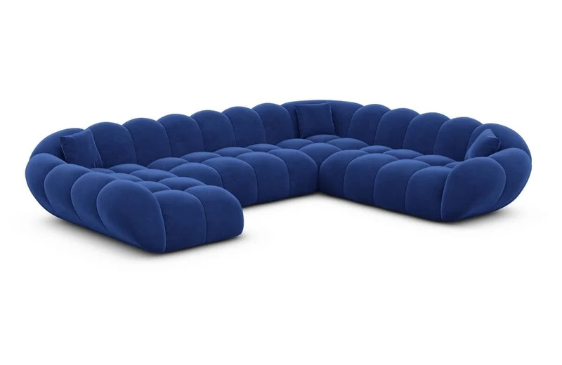 XXL Wohnlandschaft Maleron U-Form aus Stoff
