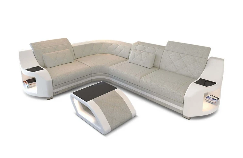 Stoff Ecksofa Genua L-Form