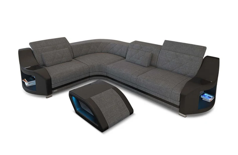 Stoff Ecksofa Genua L-Form