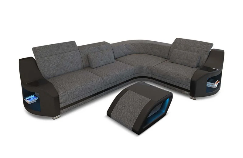 Stoff Ecksofa Genua L-Form