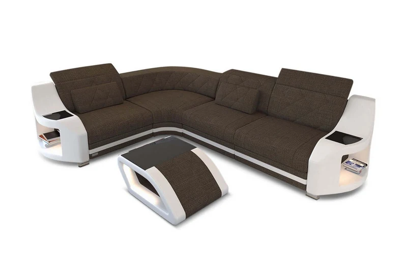 Stoff Ecksofa Genua L-Form