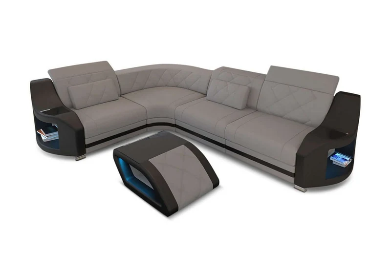 Stoff Ecksofa Genua L-Form