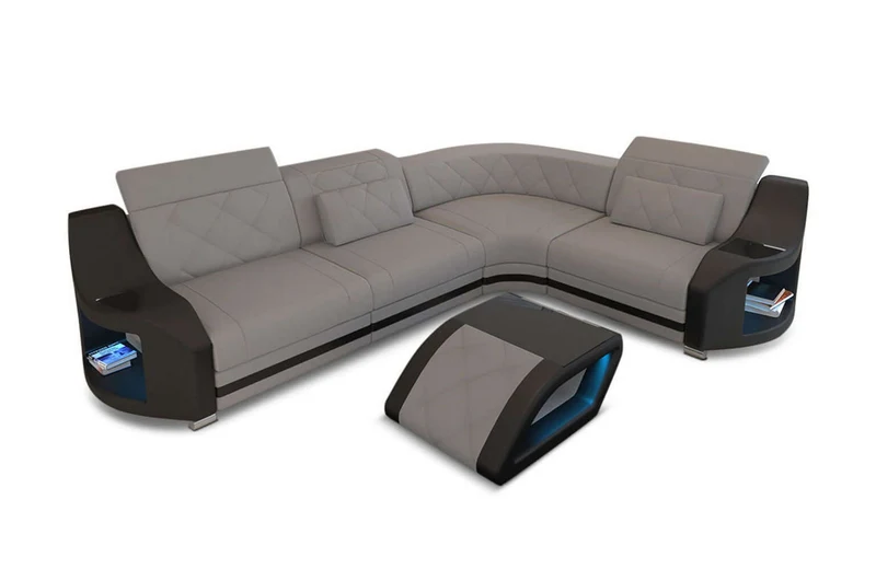 Stoff Ecksofa Genua L-Form