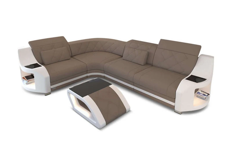 Stoff Ecksofa Genua L-Form