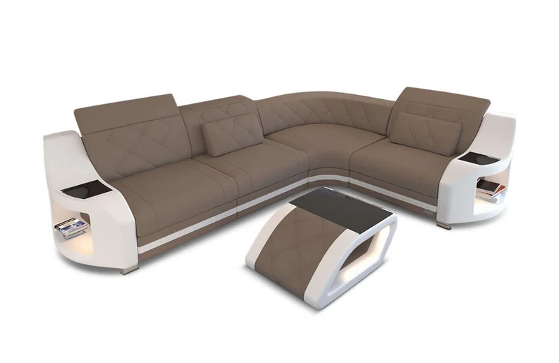 Stoff Ecksofa Genua L-Form