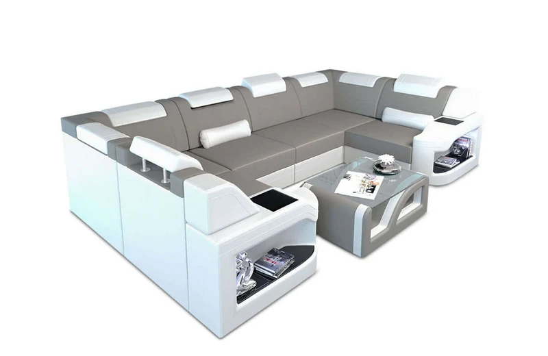 Couchlandschaft Padua U-Form in Stoff