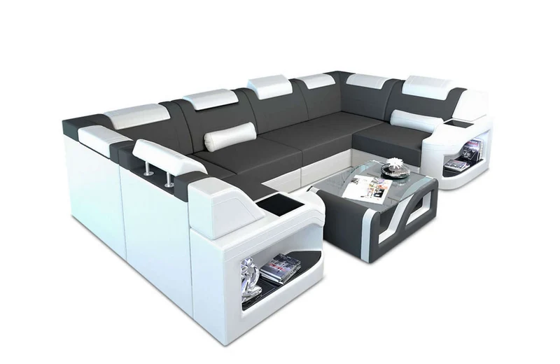 Couchlandschaft Padua U-Form in Stoff