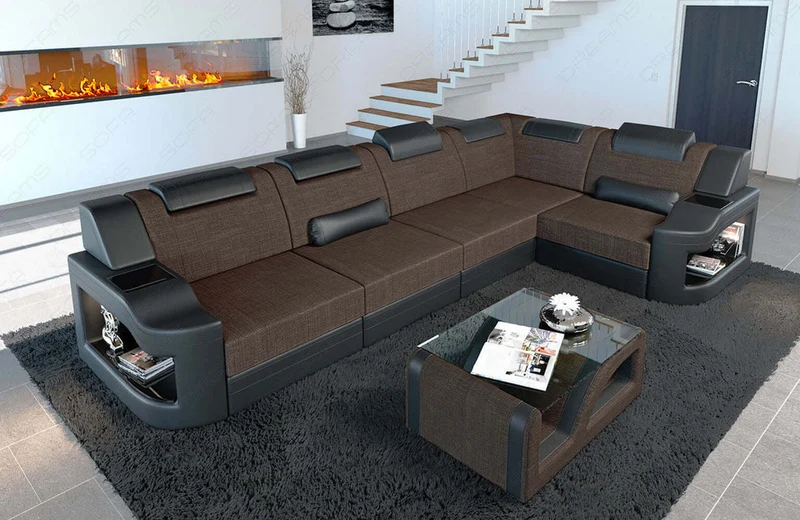 Stoff Ecksofa Padua L-Form