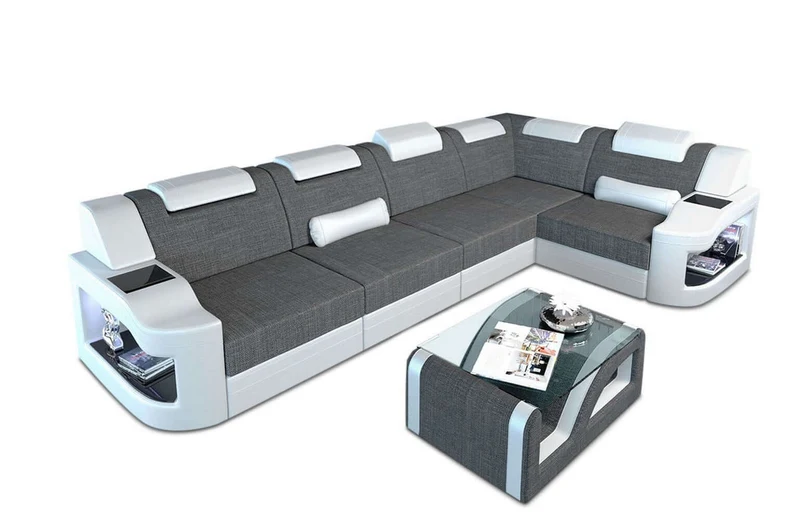 Stoff Ecksofa Padua L-Form