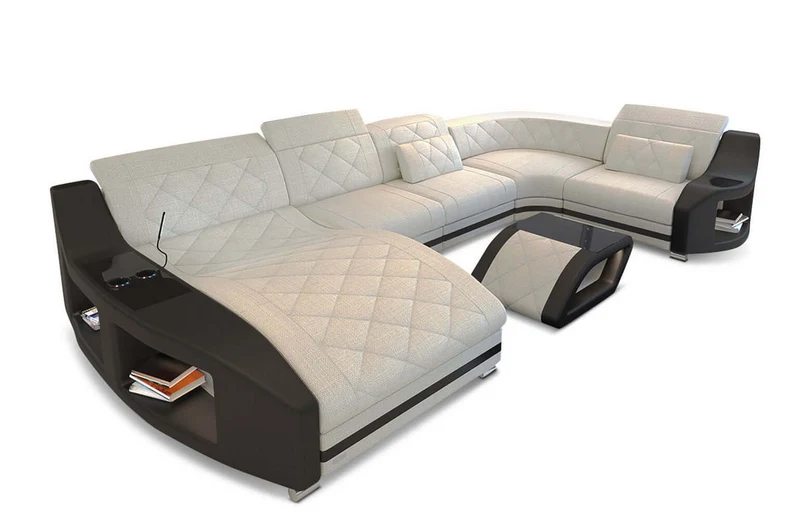 Couchlandschaft Swing U-Form in Stoff
