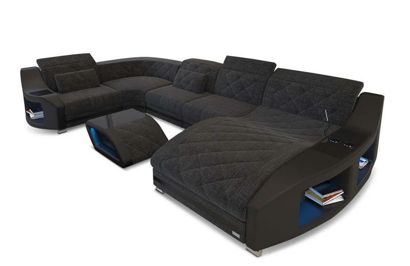 Couchlandschaft Swing U-Form in Stoff