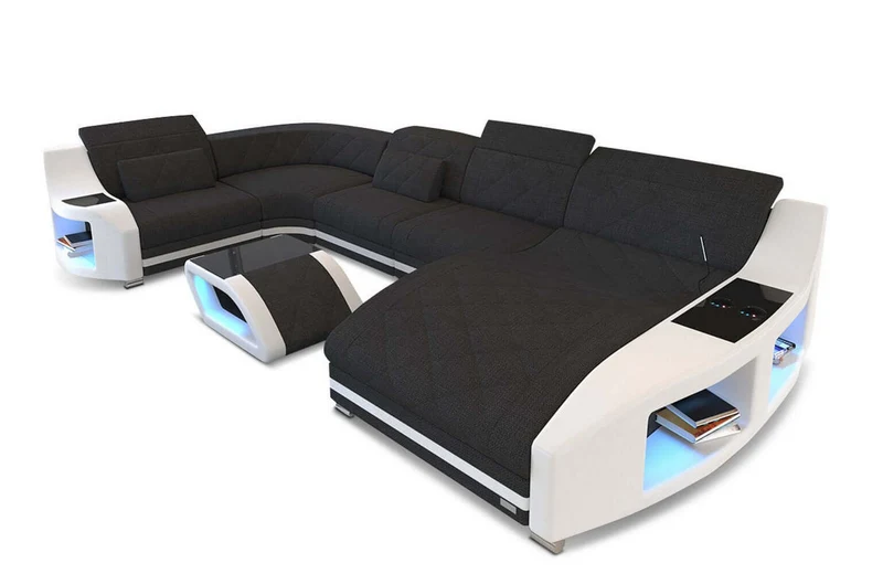 Couchlandschaft Swing U-Form in Stoff