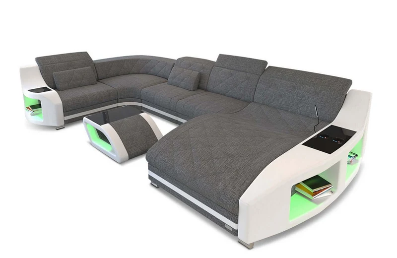 Couchlandschaft Swing U-Form in Stoff