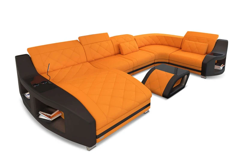 Couchlandschaft Swing U-Form in Stoff