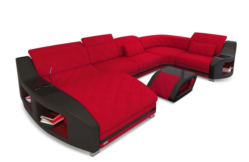 Couchlandschaft Swing U-Form in Stoff