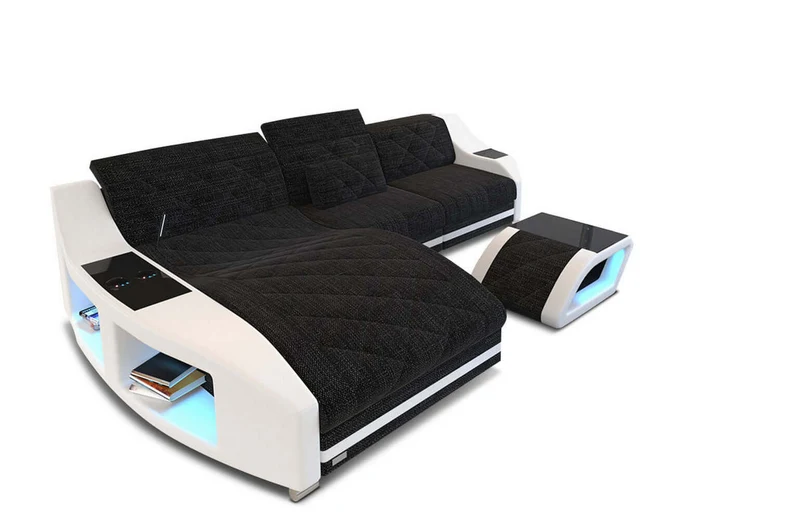 Couch Swing L-Form in Stoff