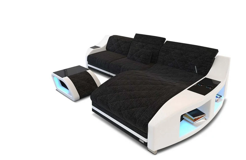 Couch Swing L-Form in Stoff