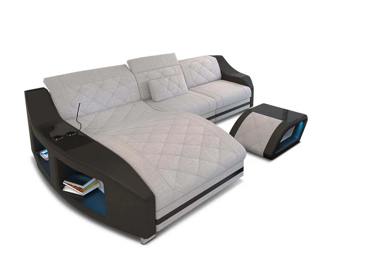 Couch Swing L-Form in Stoff