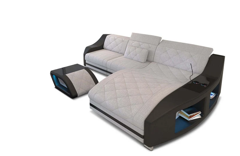 Couch Swing L-Form in Stoff
