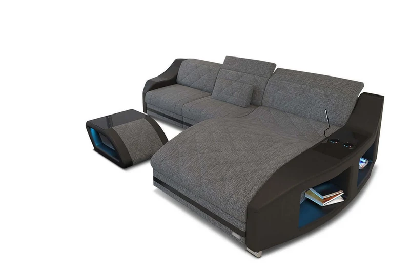 Couch Swing L-Form in Stoff