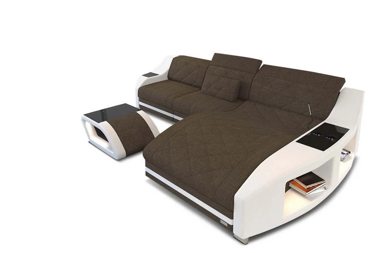 Couch Swing L-Form in Stoff