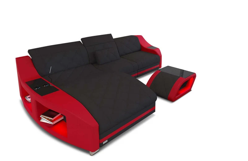 Couch Swing L-Form in Stoff