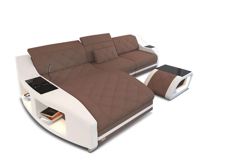Couch Swing L-Form in Stoff