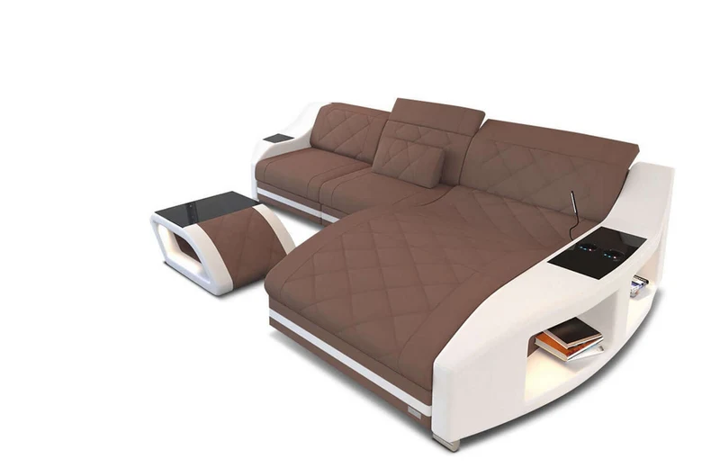 Couch Swing L-Form in Stoff