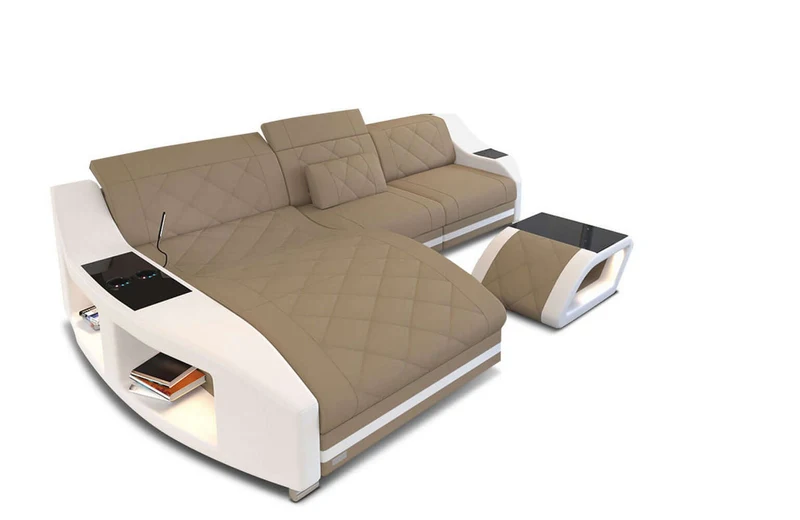 Couch Swing L-Form in Stoff