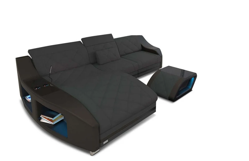 Couch Swing L-Form in Stoff