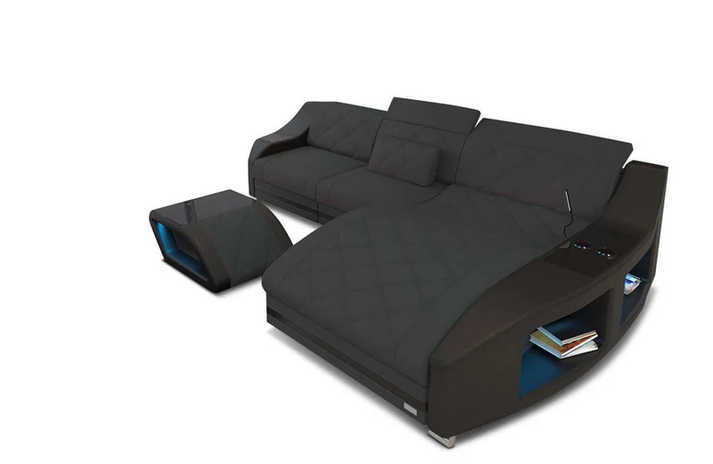 Couch Swing L-Form in Stoff