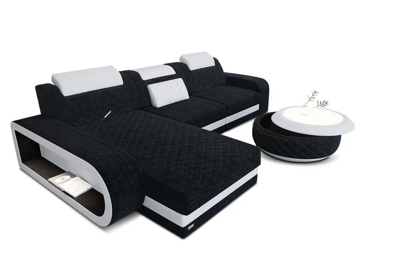 Stoff Ecksofa Berlin L-Form