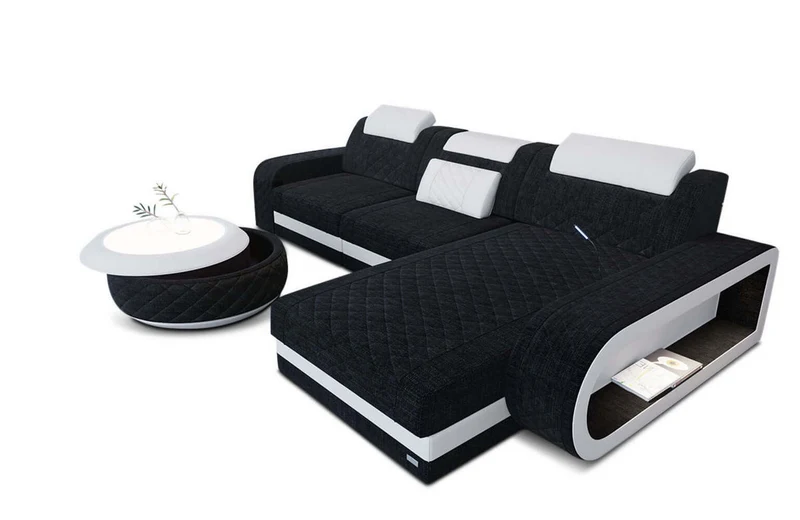 Stoff Ecksofa Berlin L-Form