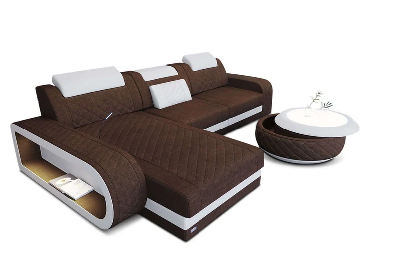 Stoff Ecksofa Berlin L-Form