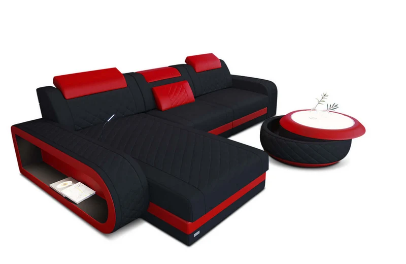 Stoff Ecksofa Berlin L-Form
