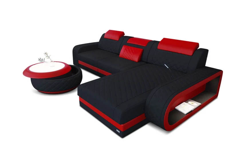 Stoff Ecksofa Berlin L-Form