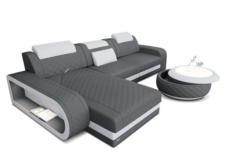 Stoff Ecksofa Berlin L-Form