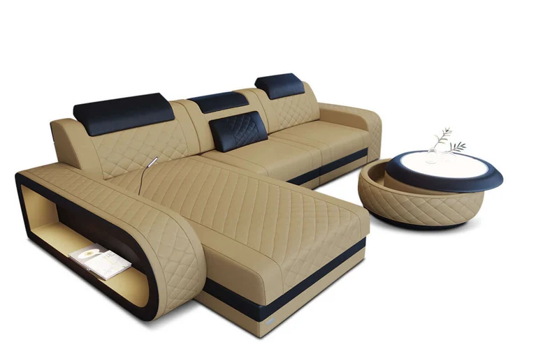 Stoff Ecksofa Berlin L-Form