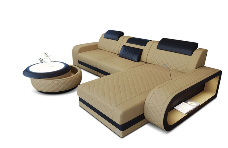 Stoff Ecksofa Berlin L-Form