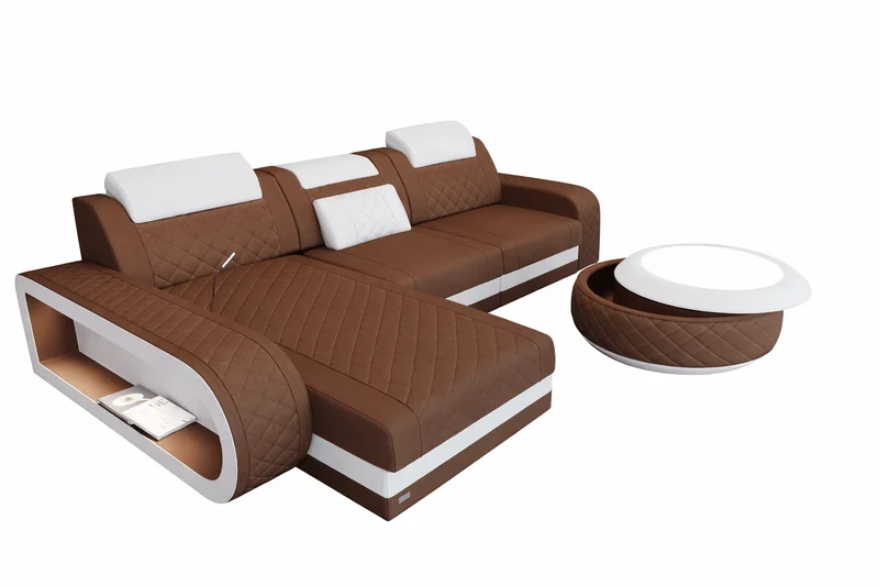 Stoff Ecksofa Berlin L-Form