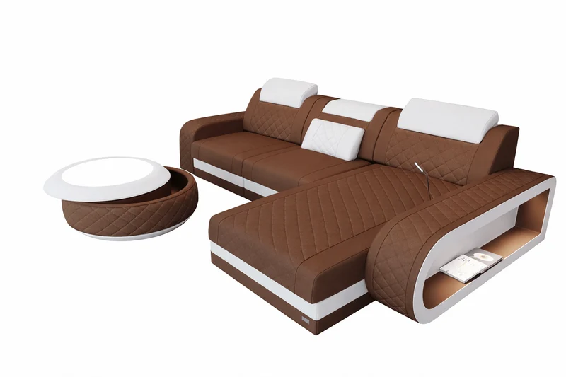 Stoff Ecksofa Berlin L-Form