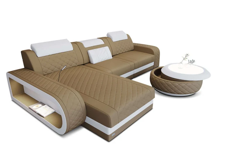Stoff Ecksofa Berlin L-Form