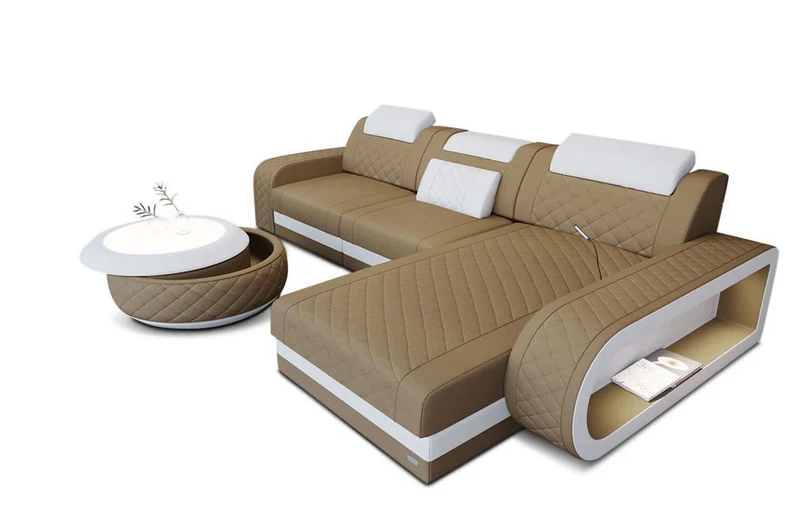 Stoff Ecksofa Berlin L-Form