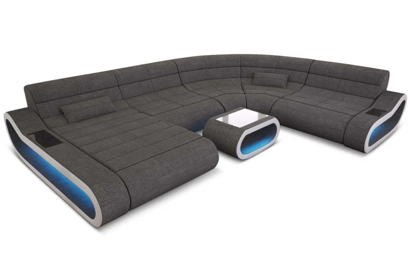 XXL Stoff Wohnlandschaft Concept U-Form