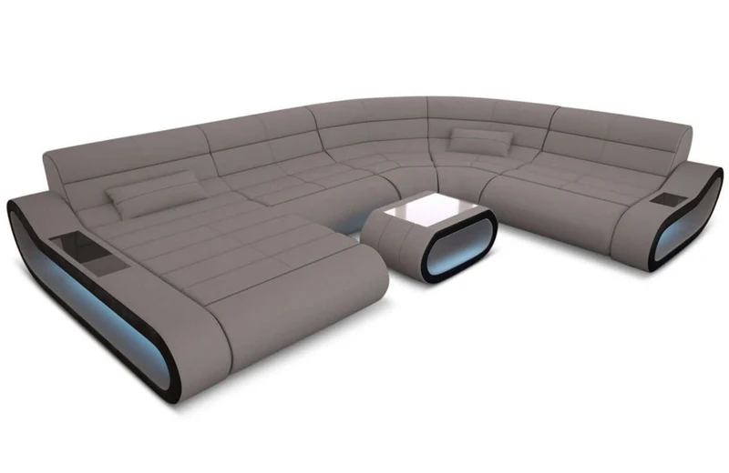 XXL Stoff Wohnlandschaft Concept U-Form