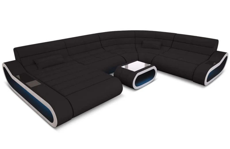 XXL Stoff Wohnlandschaft Concept U-Form
