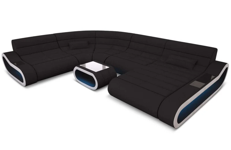 XXL Stoff Wohnlandschaft Concept U-Form
