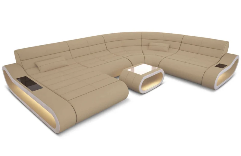 XXL Stoff Wohnlandschaft Concept U-Form