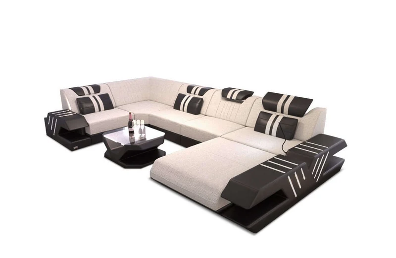 Couchlandschaft Venedig U-Form in Stoff