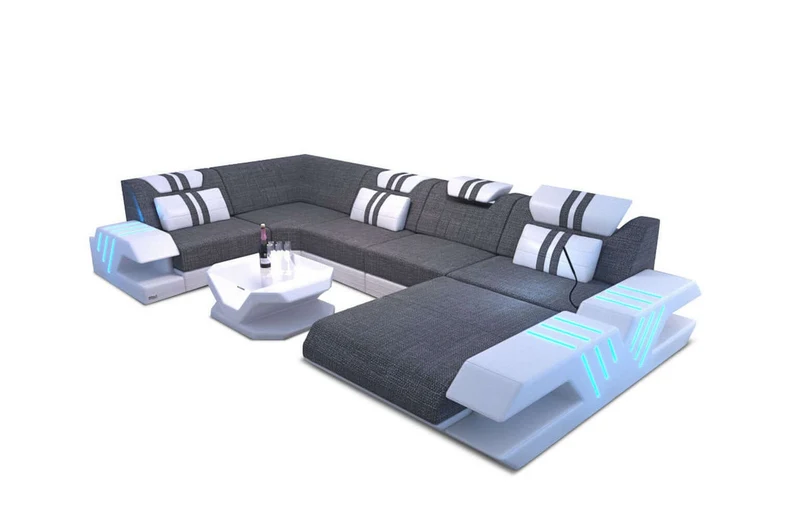 Couchlandschaft Venedig U-Form in Stoff